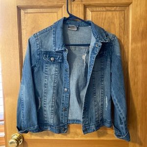 Distressed Jean Jacket